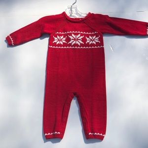 Angel Dear Unisex red one- piece